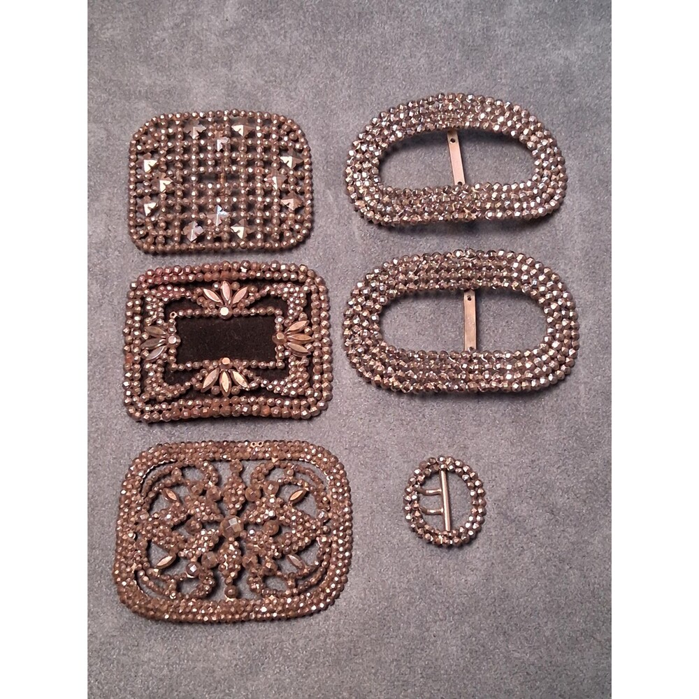 Vintage Cut Steel Buckles Shoe Belt Purse